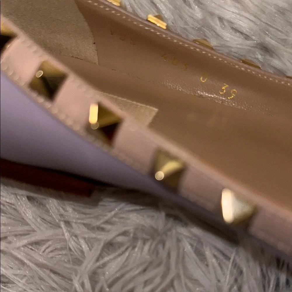Valentino Lilac Studded Flats size 8 authentic - Picture 12 of 12